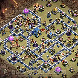 TH12 Max Levels CWL War Base Plan with Link, Anti Everything, Copy Town Hall 12 Design 2023, #127