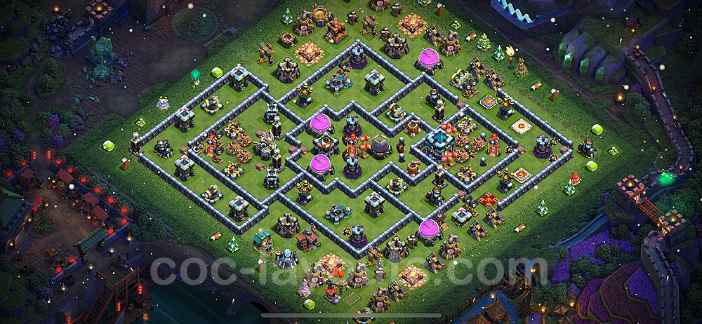 Anti Everything TH13 Base Plan with Link, Copy Town Hall 13 Design 2024, #109