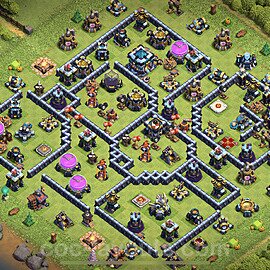 Base plan TH13 Max Levels with Link, Anti Everything for Farming 2024, #65