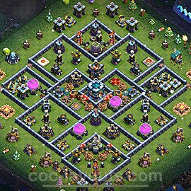 Base plan TH13 (design / layout) with Link, Anti 3 Stars, Hybrid for Farming 2024, #71