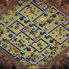 Die Clan War Base RH13 + Link 2024 - COC Rathaus Level 13 Kriegsbase (CK / CW) - #244