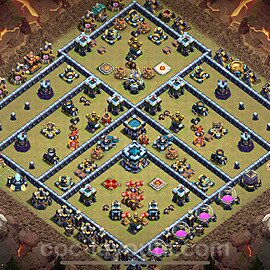 Die Clan War Base RH13 + Link, Anti Alles 2024 - COC Rathaus Level 13 Kriegsbase (CK / CW) - #247