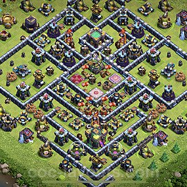 TH14 Trophy Base Plan with Link, Anti Everything, Copy Town Hall 14 Base Design, #1