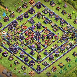 Base plan TH15 (design / layout) with Link, Anti Air / Electro Dragon for Farming 2024, #23