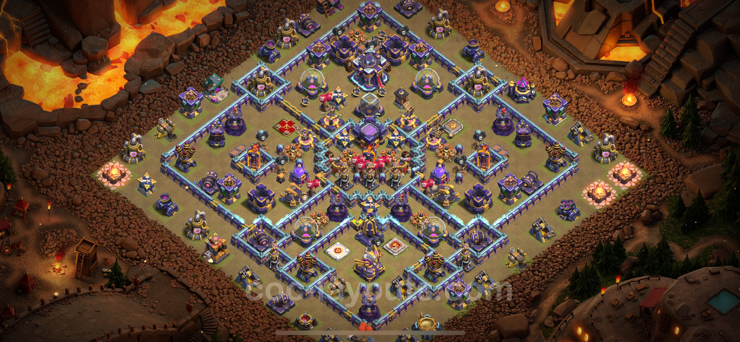 Best Anti 3 Stars War Base TH15 With Link Hybrid 2023 Town Hall