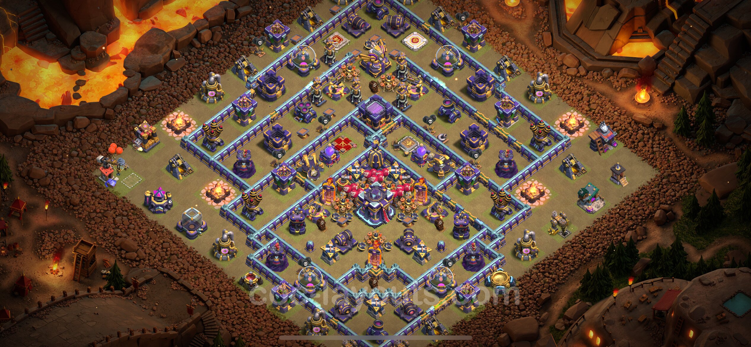 Best Anti Stars War Base Th With Link Town Hall Level Cwl