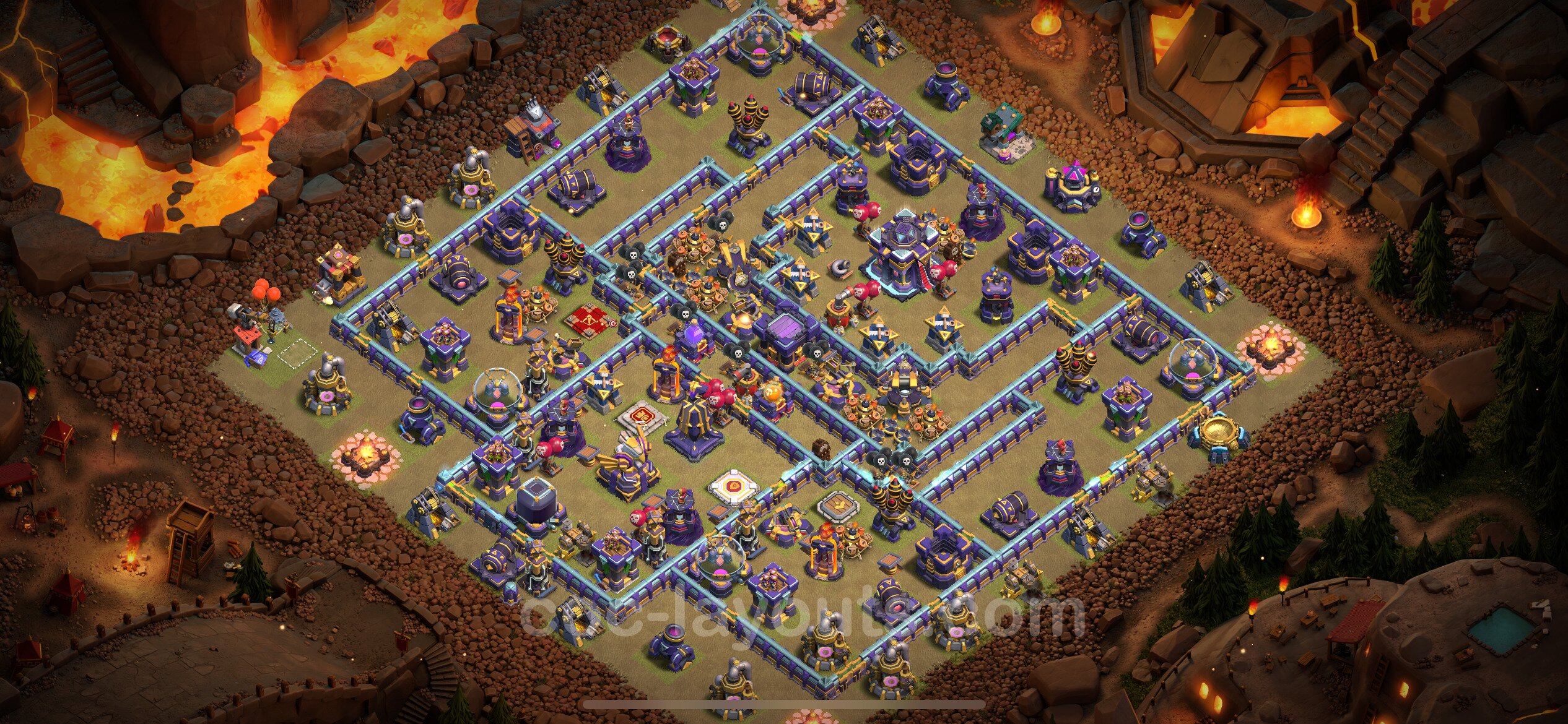 Best Anti Stars War Base Th With Link Hybrid Town Hall