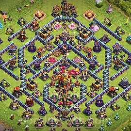 TH16 Anti 2 Stars Base Plan with Link, Copy Town Hall 16 Base Design 2024, #5