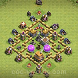 Base plan TH5 Max Levels with Link for Farming, #110