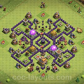 Base plan TH7 Max Levels with Link for Farming, #116