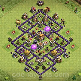 Base plan TH7 Max Levels with Link, Anti 3 Stars, Anti Everything for Farming, #236