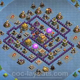 Base plan TH7 (design / layout) with Link, Anti Everything for Farming, #253