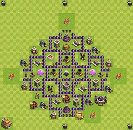 Base plan TH7 (design / layout) for Farming, #35