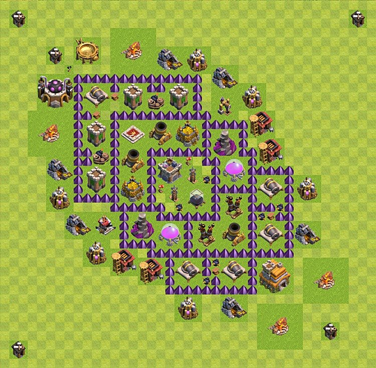 layout de farm clash of clans