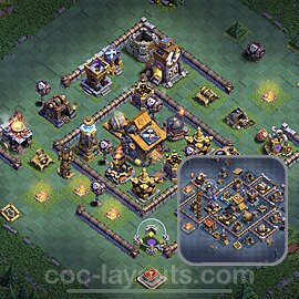 Best Builder Hall Level 10 Anti 2 Stars Base with Link - Copy Design 2023 - BH10 - #1