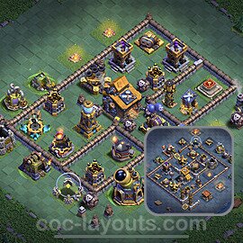 Best Builder Hall Level 10 Anti 3 Stars Base with Link - Copy Design 2023 - BH10 - #10