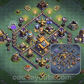 Best Builder Hall Level 10 Anti 3 Stars Base with Link - Copy Design 2023 - BH10 - #15