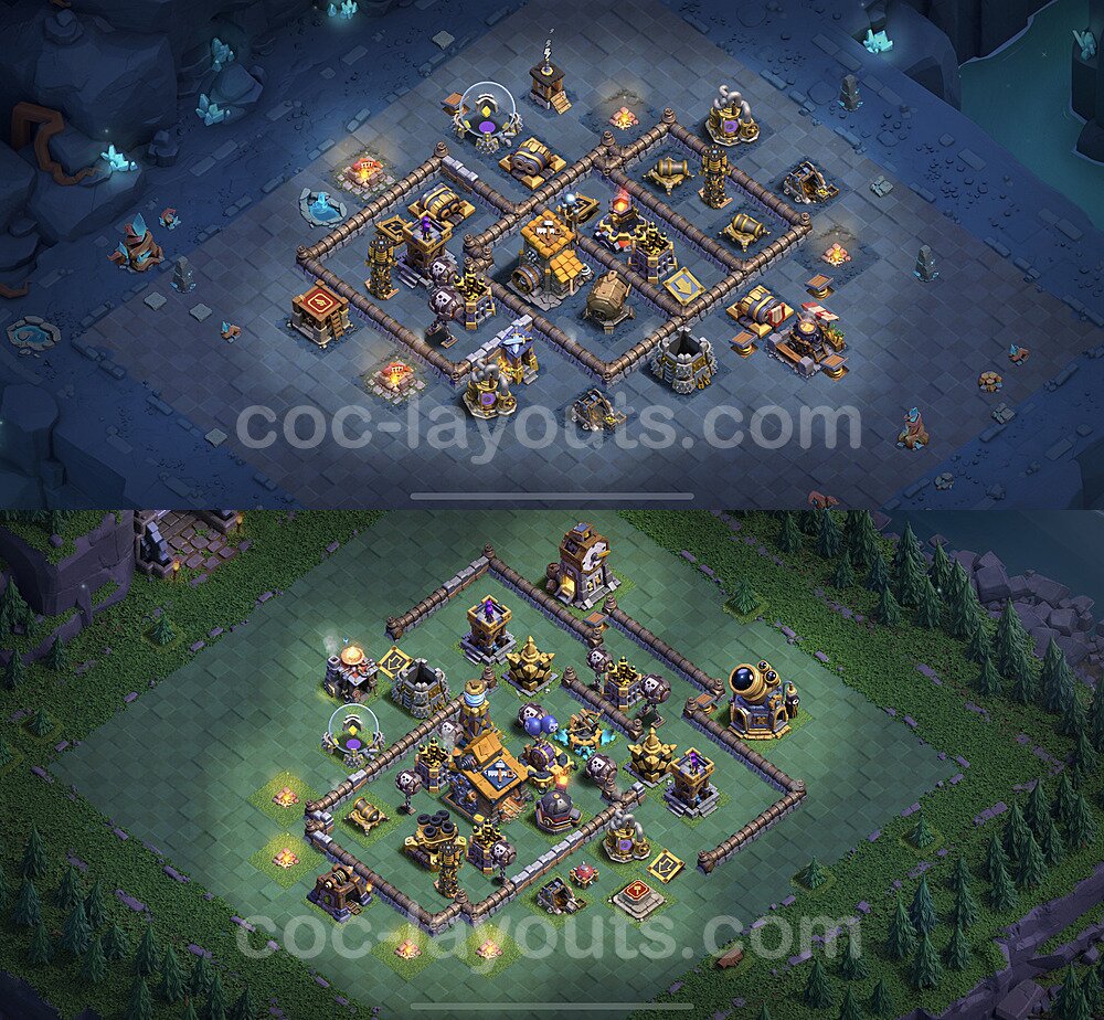 Best Builder Hall Level 10 Anti Everything Base with Link - Copy Design 2023 - BH10 - #4