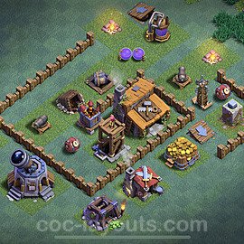 Diseño de aldea con Taller del Constructor nivel 3 - Perfecta COC Clash of Clans Base - (#11)