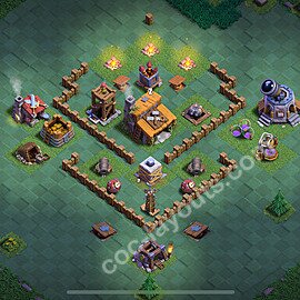 Best Builder Hall Level 3 Anti 2 Stars Base - Design 2025 - BH3 - #27