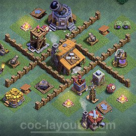 Diseño de aldea al Maximo para Taller del Constructor nivel 3 - Full COC Base - #9