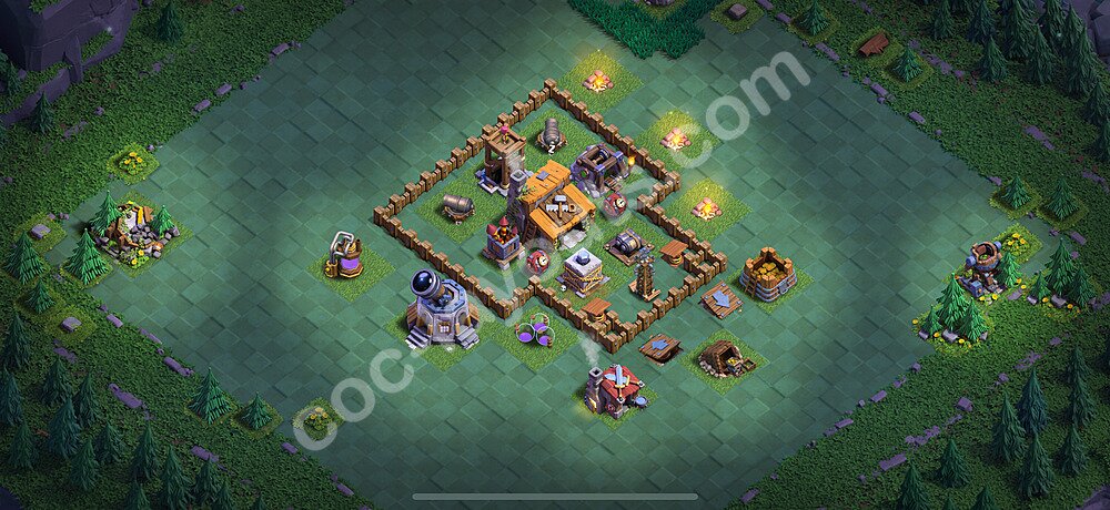 Gute Anti Alles Base Layout Meisterhütte Level 3 - BH3 / MH3 Nachtdorf - COC Clash of Clans 2025 - #18