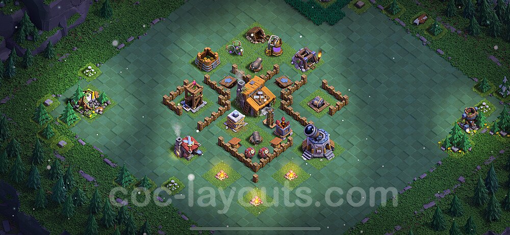 Gute Maximal Base Layout Meisterhütte Level 3 - BH3 / MH3 Nachtdorf - COC Clash of Clans 2023 - #23
