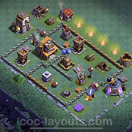 Diseño de aldea al Maximo para Taller del Constructor nivel 4 Copiar - Full COC Base + Enlace - #17