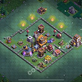 Diseño de aldea 2025 Anti Todo para Taller del Constructor nivel 4 Copiar - COC Base + Enlace - #4