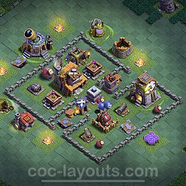 Best Builder Hall Level 4 Base with Link - Clash of Clans 2022 - BH4 Copy - (#42)