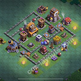 Best Builder Hall Level 4 Anti 2 Stars Base with Link - Copy Design 2025 - BH4 - #5