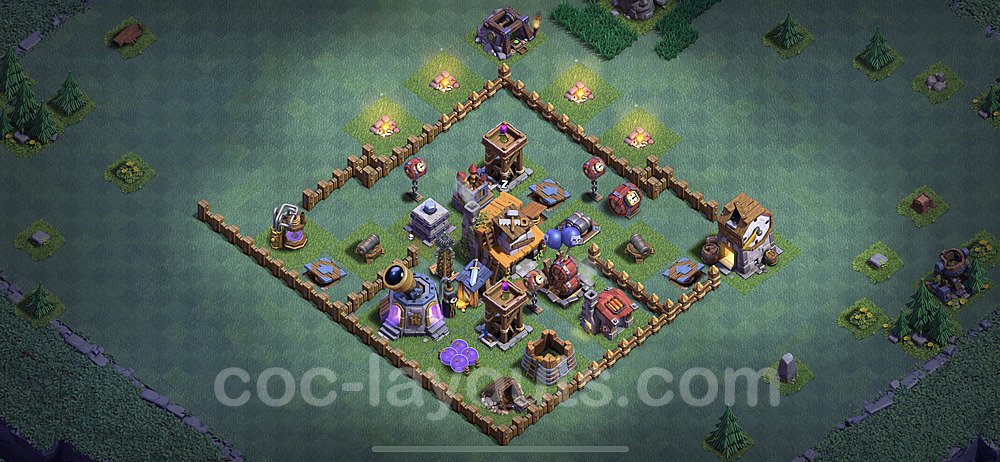 Best Builder Hall Level 4 Anti Everything Base with Link - Copy Design - BH4 - #4