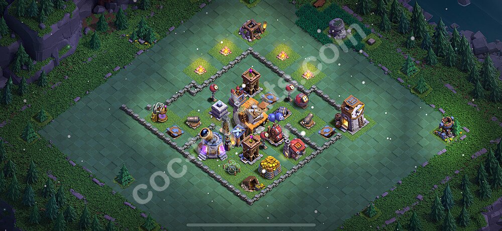 Base Sala del Costruttore livello 4 + Link - Anti Tutto Disposizione Villaggio COC 2025 - #4