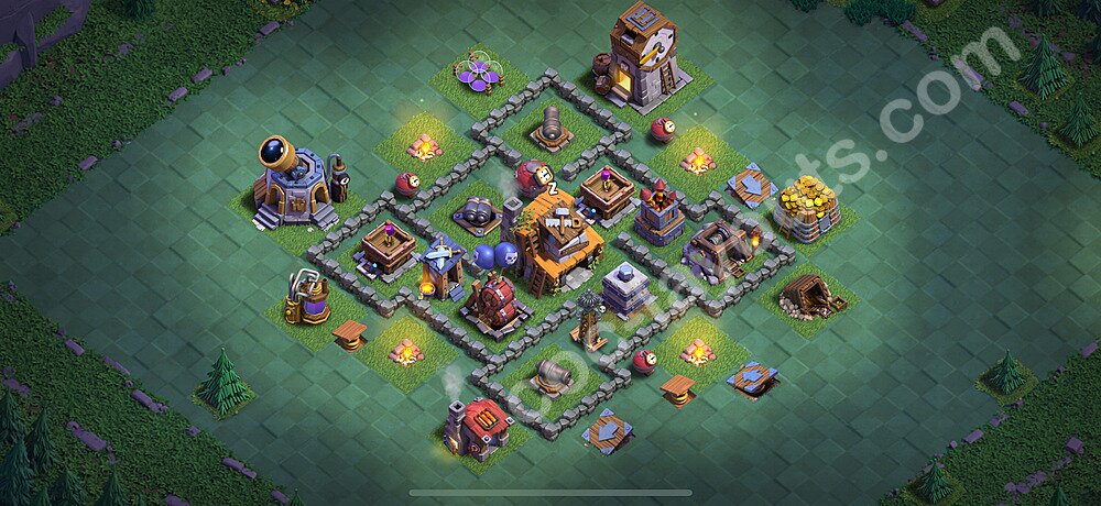 مخطط قاعدة قاعة البناء  2025 - مستوى قاعة البناء 4 - المتغير 43