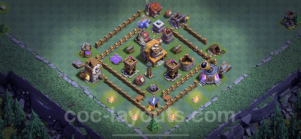 Best Builder Hall Level 4 Base with Link - Clash of Clans - BH4 Copy - (#6)