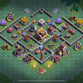 Gute Maximal Base Layout Meisterhütte Level 5 + Link - BH5 / MH5 Nachtdorf - COC Clash of Clans 2025 - #18