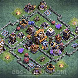 Best Builder Hall Level 5 Anti Everything Base with Link - Copy Design - BH5 - #2