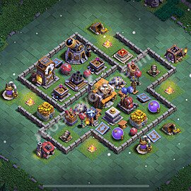 Base Sala del Costruttore livello 5 + Link - Anti Tutto Disposizione Villaggio COC 2025 - #36