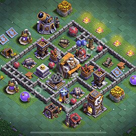 مخطط قاعدة قاعة البناء  2025 - مستوى قاعة البناء 5 - المتغير 5