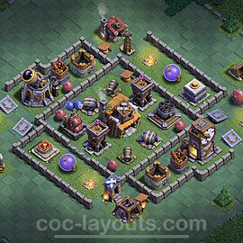 Best Builder Hall Level 5 Anti Everything Base with Link - Copy Design - BH5 - #54