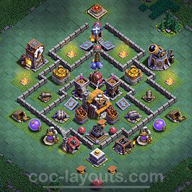 Best Builder Hall Level 5 Anti Everything Base with Link - Copy Design 2025 - BH5 - #63