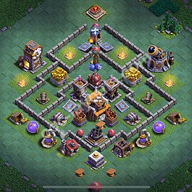 Gute Anti Alles Base Layout Meisterhütte Level 5 + Link - BH5 / MH5 Nachtdorf - COC Clash of Clans 2025 - #63