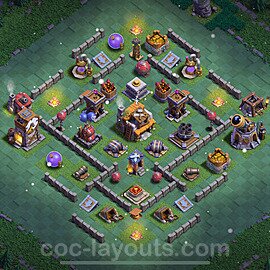 Best Builder Hall Level 5 Anti Everything Base with Link - Copy Design 2023 - BH5 - #64