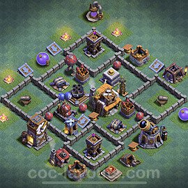 Best Builder Hall Level 5 Anti Everything Base with Link - Copy Design - BH5 - #9