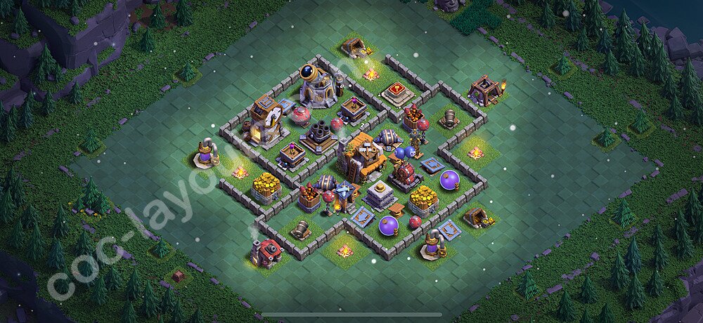 مخطط قاعدة قاعة البناء  2025 - مستوى قاعة البناء 5 - المتغير 36