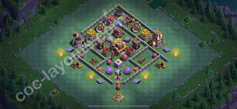 مخطط قاعدة قاعة البناء  2025 - مستوى قاعة البناء 5 - المتغير 53