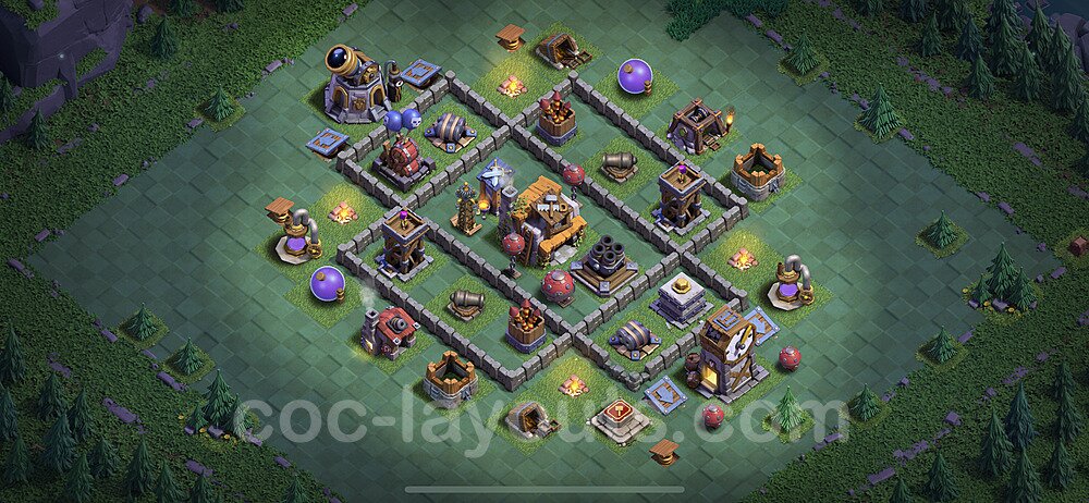 Best Builder Hall Level 5 Anti Everything Base with Link - Copy Design - BH5 - #55