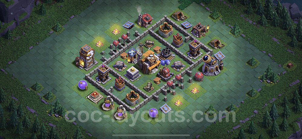 Best Builder Hall Level 5 Base with Link - Clash of Clans 2023 - BH5 Copy - (#59)
