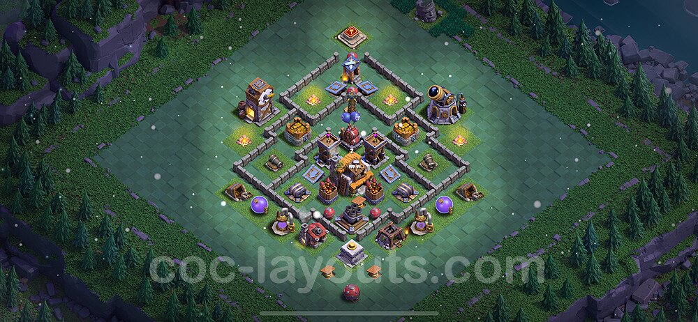 Best Builder Hall Level 5 Anti Everything Base with Link - Copy Design 2024 - BH5 - #63