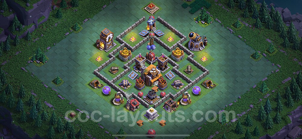 Best Builder Hall Level 5 Anti Everything Base with Link - Copy Design 2025 - BH5 - #63